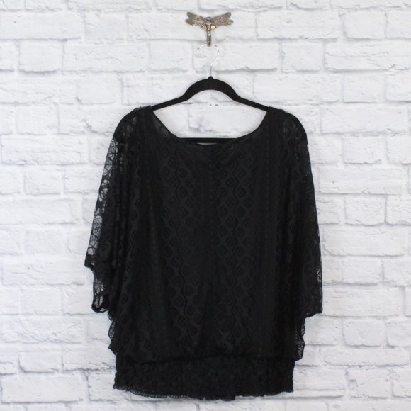 ULTRA PINK Lace Flowing Top Shirt Blouse Size 2X - Picture 4 of 8